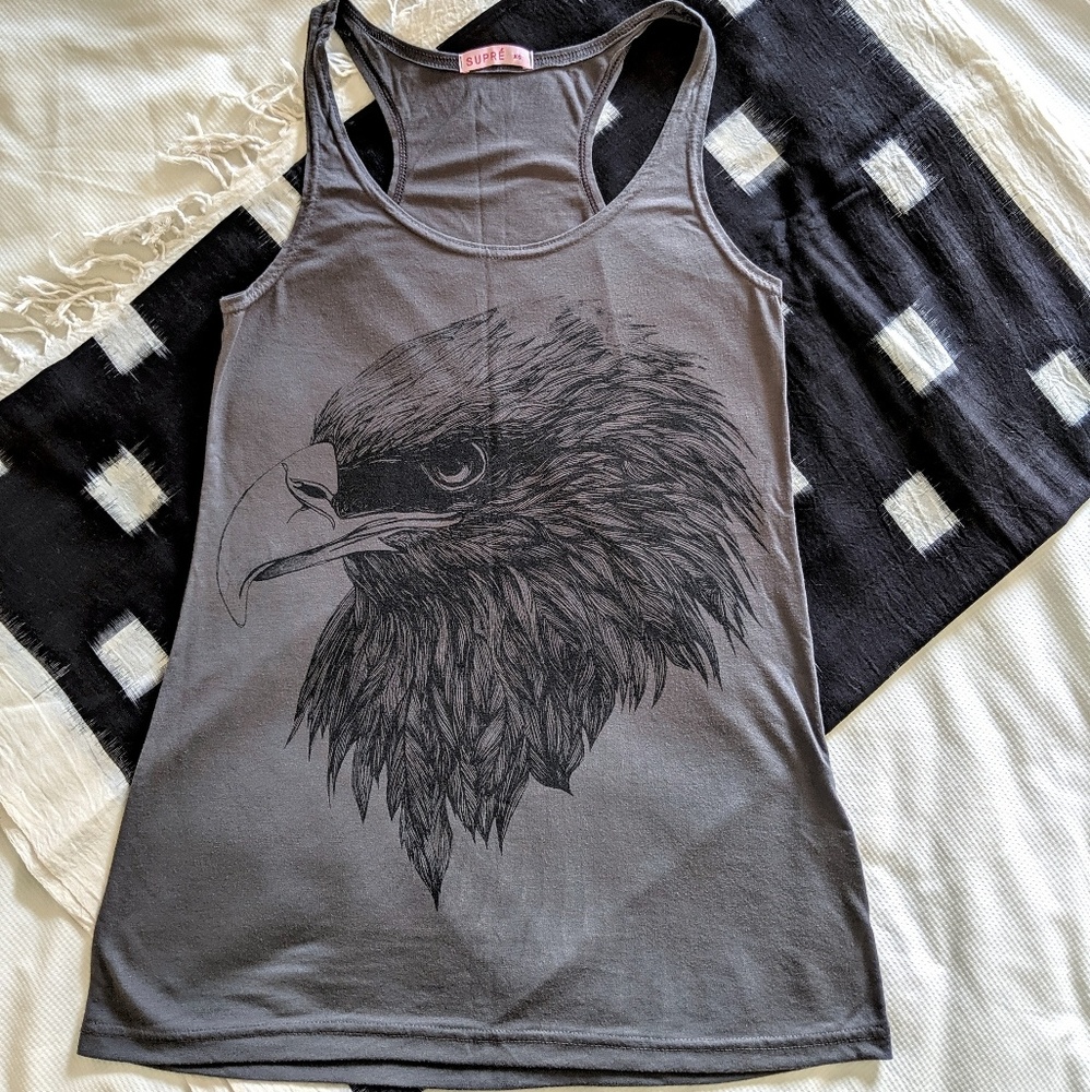 Bird Print Tank Top